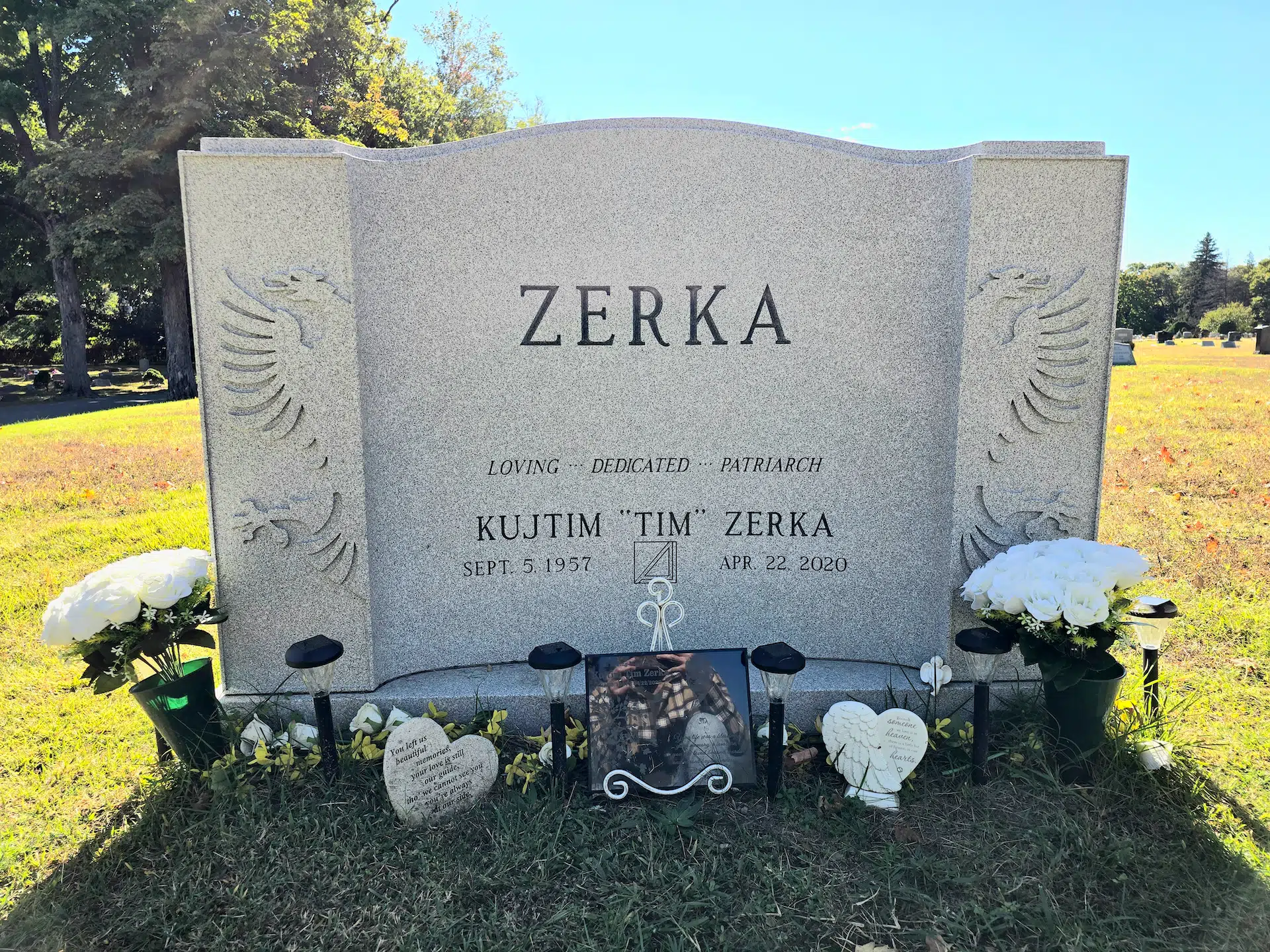 Black Granite Headstone hand-carved by Black Granite Shop in NJ — image 4