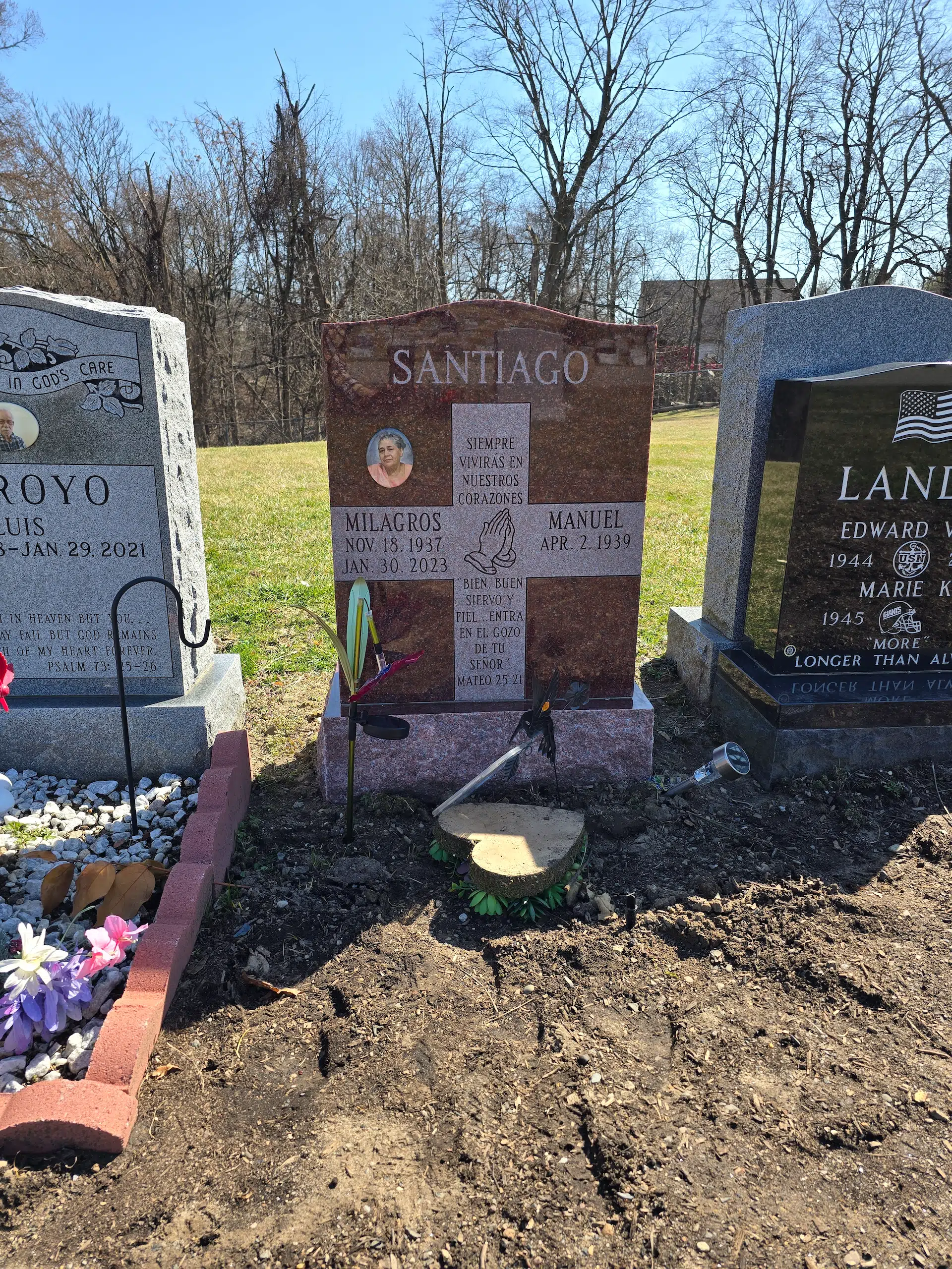 Black Granite Headstone hand-carved by Black Granite Shop in NJ — image 3