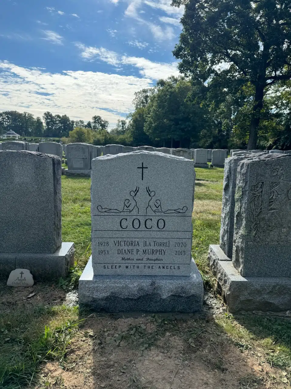 Black Granite Headstone hand-carved by Black Granite Shop in NJ — image 6
