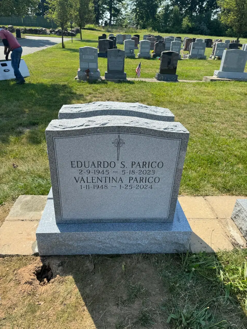 Black Granite Headstone hand-carved by Black Granite Shop in NJ — image 3